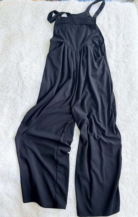 Halara Pants - Halara Wide Leg Overalls Jumpsuit in Black